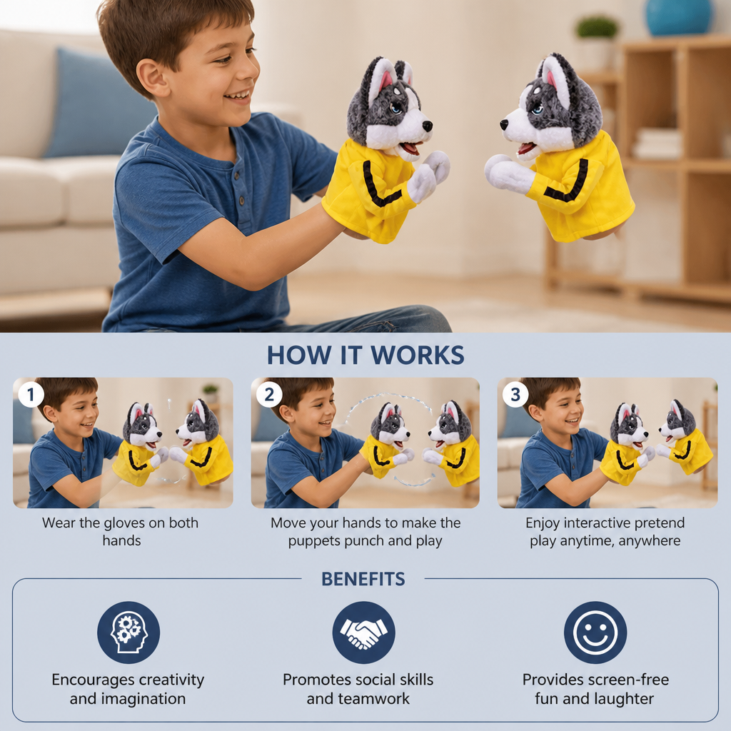 Boxing Husky Funny Kids Toy