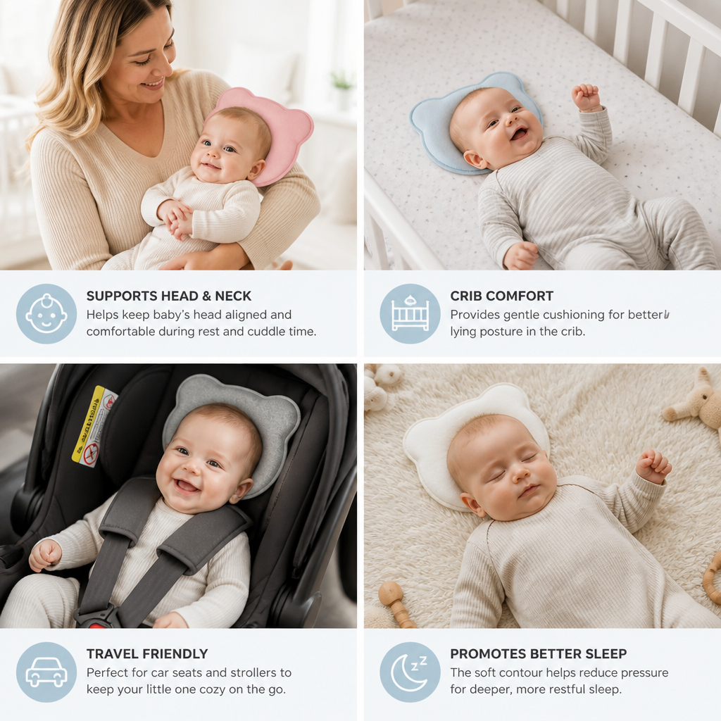 Memory Foam Baby Comfort Support Pillow