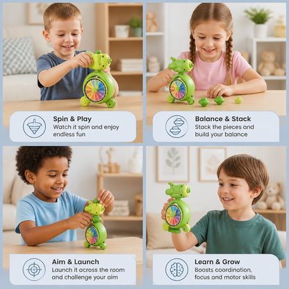 5-in-1 Gyro Educational Toy – Spinning, Balancing & Stacking Skill Game for Kids
