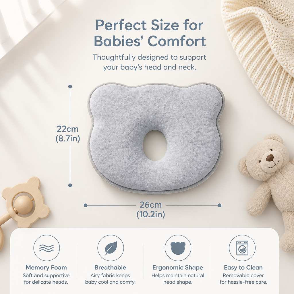 Memory Foam Baby Comfort Support Pillow