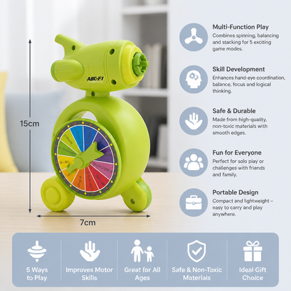 5-in-1 Gyro Educational Toy – Spinning, Balancing & Stacking Skill Game for Kids