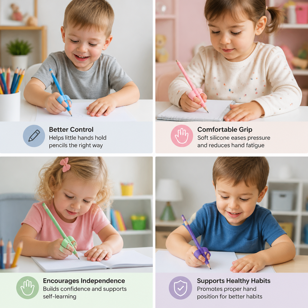 Ergonomic Silicone Pencil Grips
