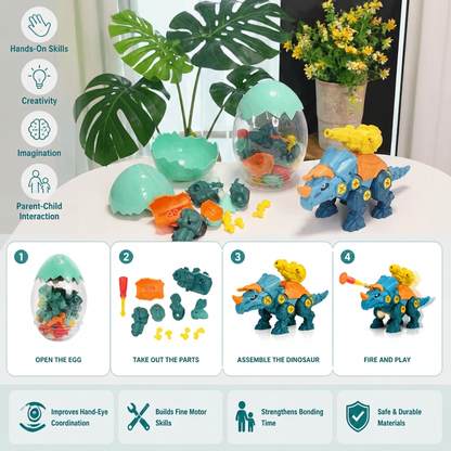 DIY Build & Transform Dinosaur Egg Toy