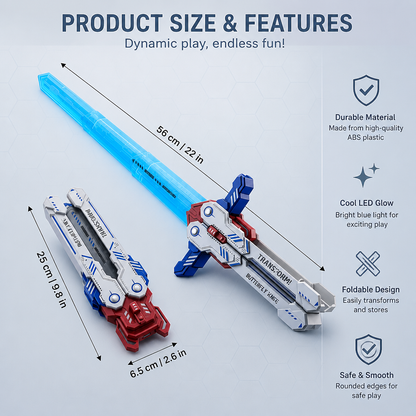Glowing Telescopic Butterfly Sword Toy