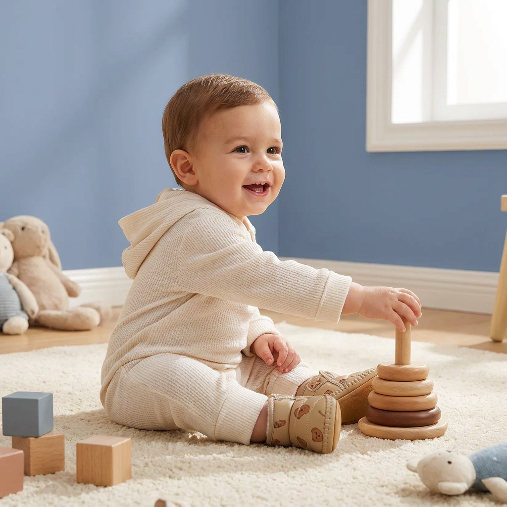 Warm Baby Winter Boots – Soft-Soled Lined Shoes for Babies & Toddlers