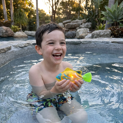 LED Swimming Fish Pool Toy Set – Automatic Water Activated Light-Up Fish