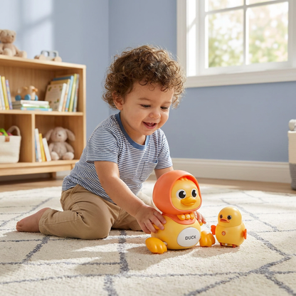 Musical Duck Family Crawling & Learning Toy for Babies