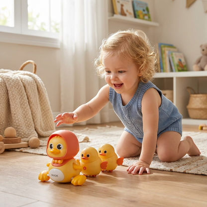 Musical Duck Family Crawling & Learning Toy for Babies