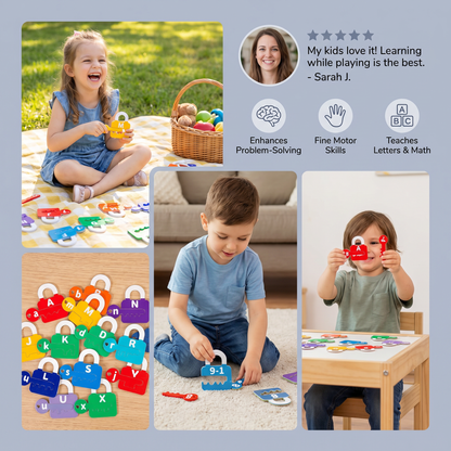 Letters and Maths Locks and Keys Educational Game