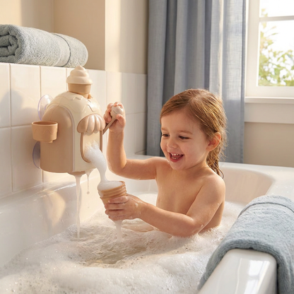 Ice Cream Machine Baby Bath Toy with Bubble Maker