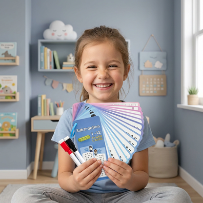 Reusable Math Flash Cards for Kids