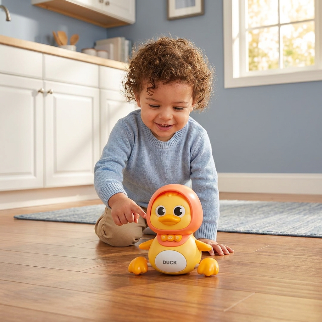 Musical Duck Family Crawling & Learning Toy for Babies