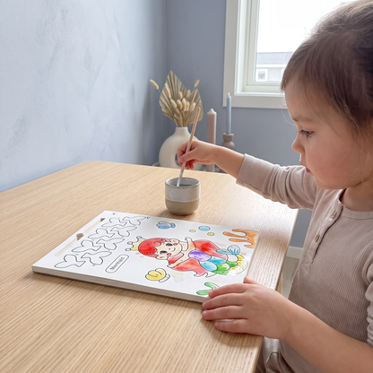 Watercolor Painting Book with Brush – Mess-Free Paint with Water Fun