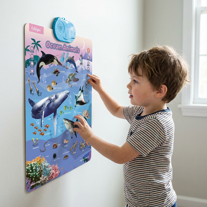 Talking English learning board for children