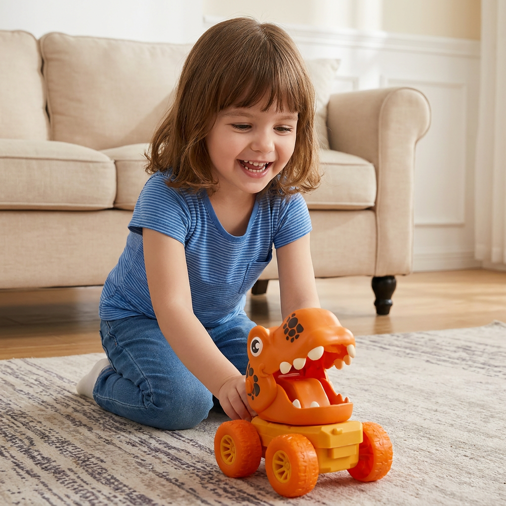 PUSH & DRIVE - DINO MONSTER TRUCKS