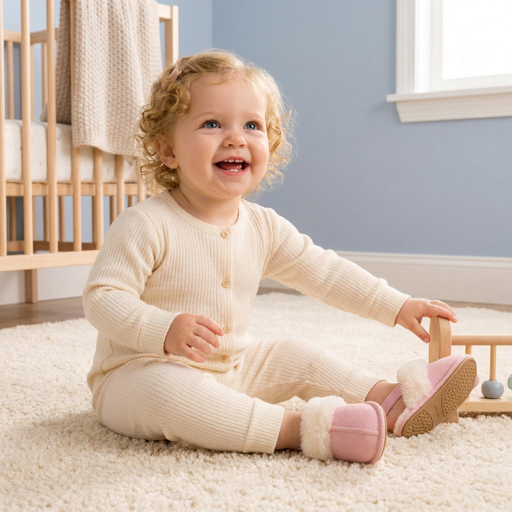 Cozy Baby Non-Slip Shoes with Soft Sole for Indoor & Outdoor Use
