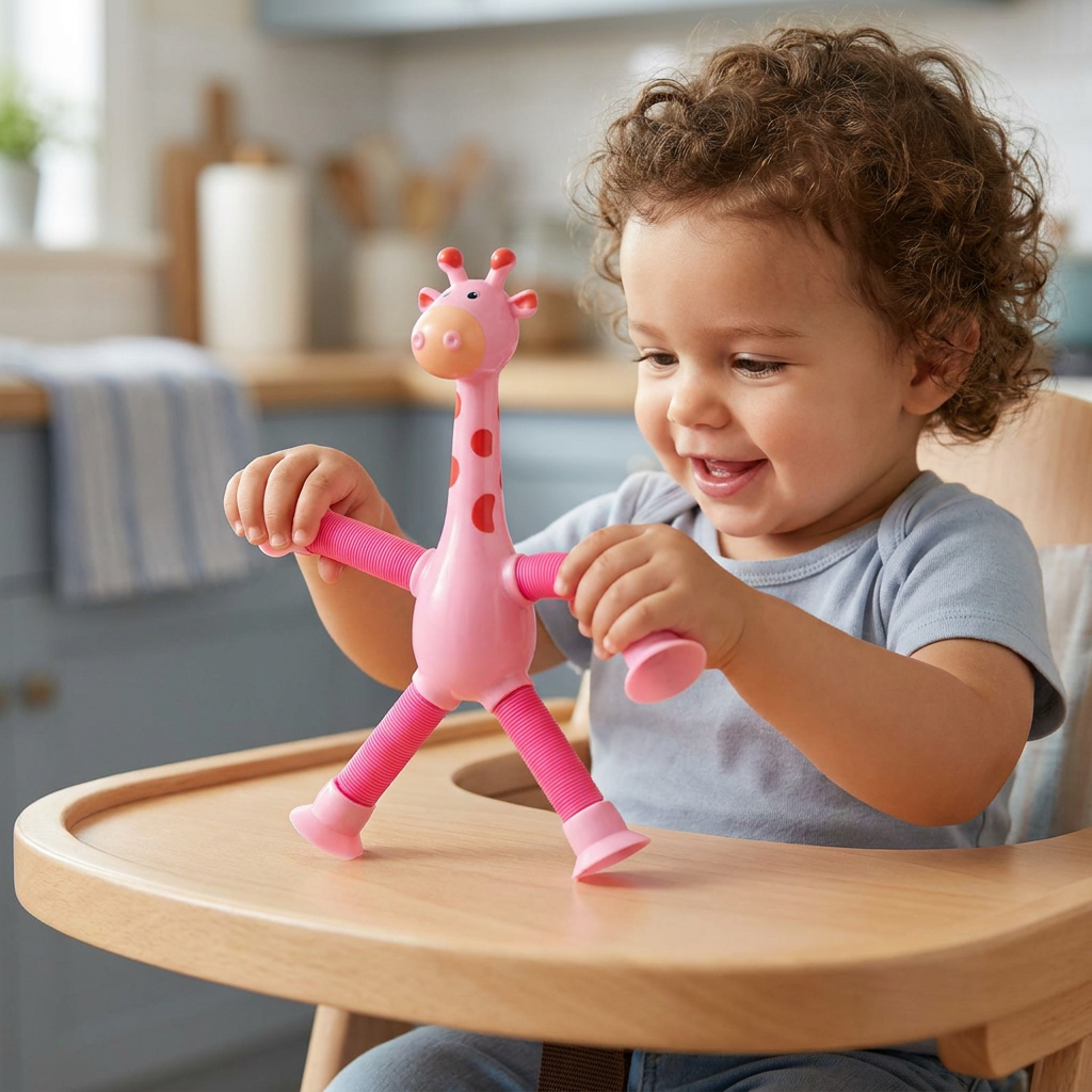 Sensory Suction Cup Giraffe Baby Toy