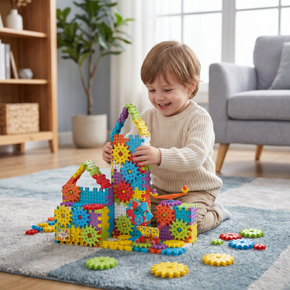 Montessori 3D Gear and Puzzle Blocks