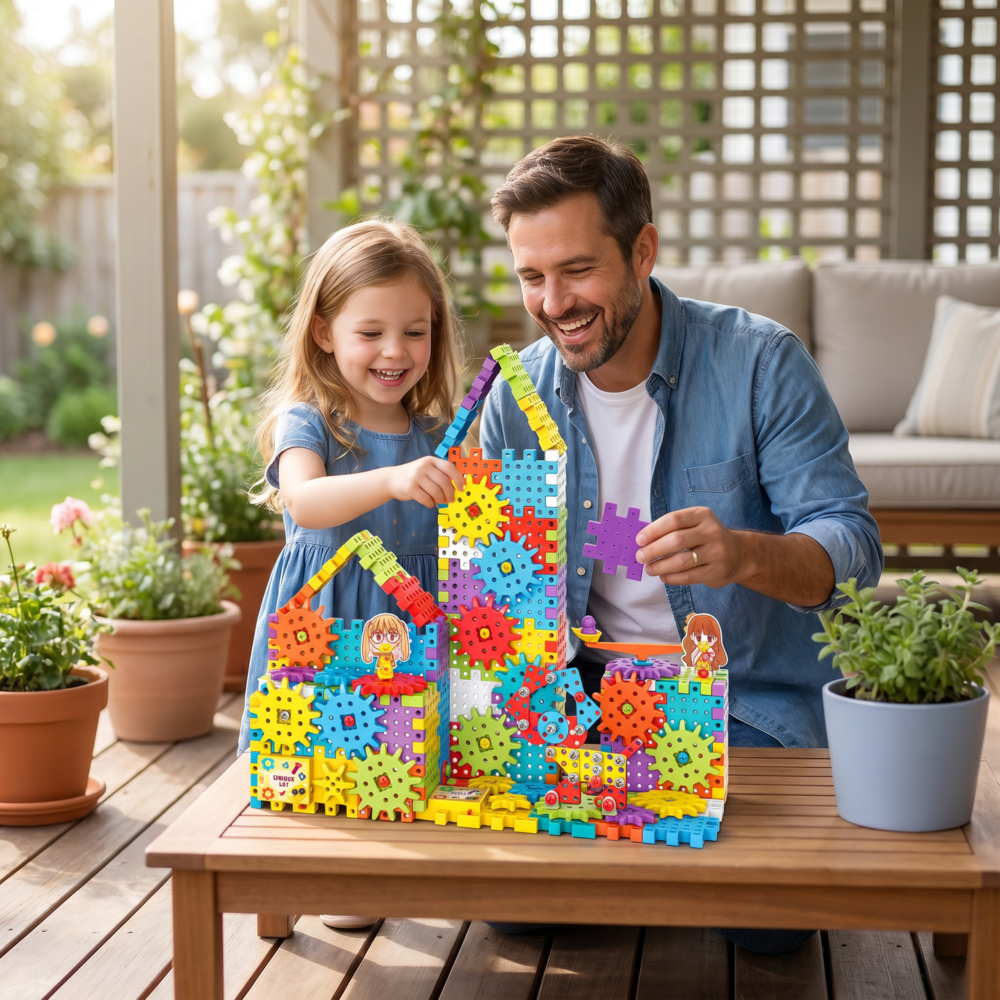 Montessori 3D Gear and Puzzle Blocks