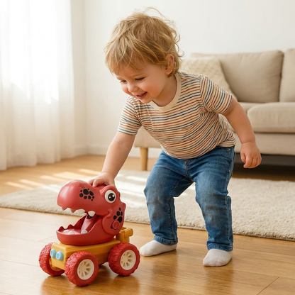 PUSH & DRIVE - DINO MONSTER TRUCKS