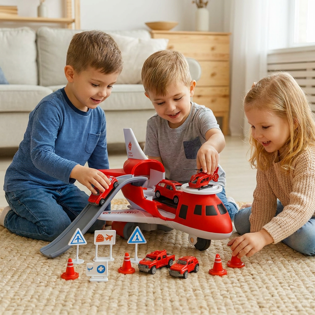 Aircraft and Vehicle Play Set