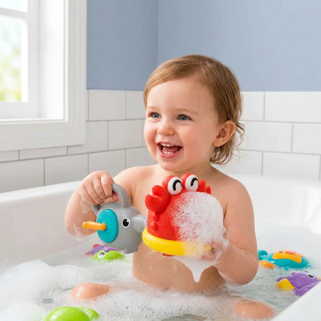 Cute Bubble Bath Toy for Kids – Automatic Foam Maker for Water & Bath Fun