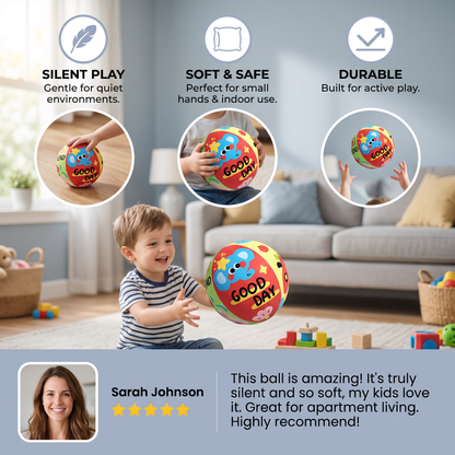 Soft & Safe Silent Indoor Play Ball for Kids