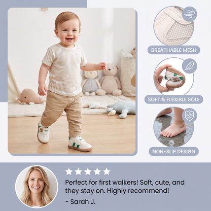 Breathable Baby & Toddler First Walking Shoes – Soft Sole & Non-Slip