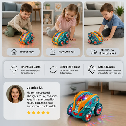 Light-up Tumble Toy Car