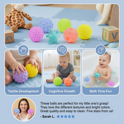 Baby Sensory Balls Set – Textured Touch & Feel Toy for Tactile Development