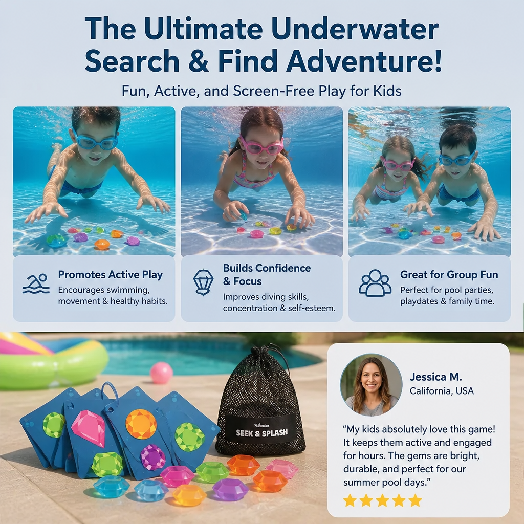 Underwater Search & Find Game With Colourful Gems