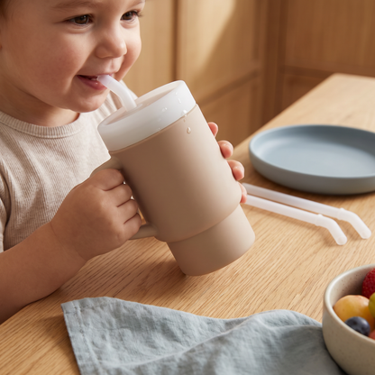 Leakproof Silicone Toddler Straw Cup