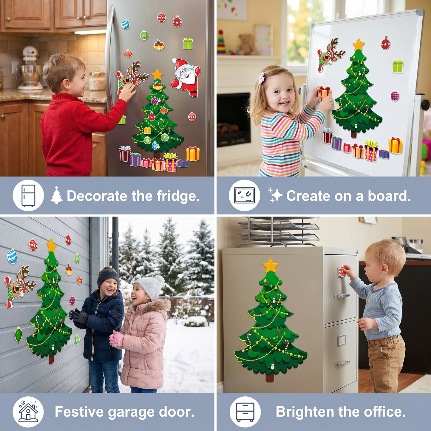 DIY Christmas Montessori magnetic sticker