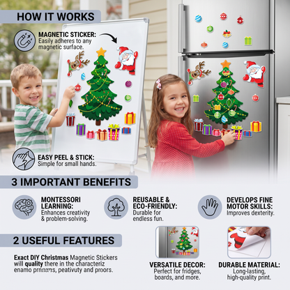 DIY Christmas Montessori magnetic sticker