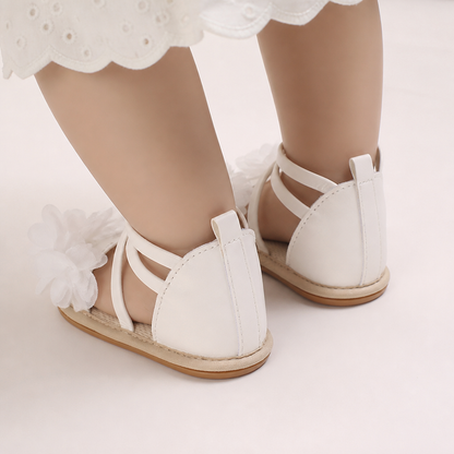 Gladiator Ruffle Flower Sandals