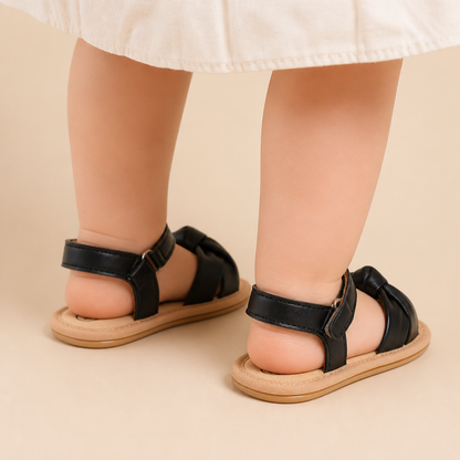 Wide Bow Strap Sandals
