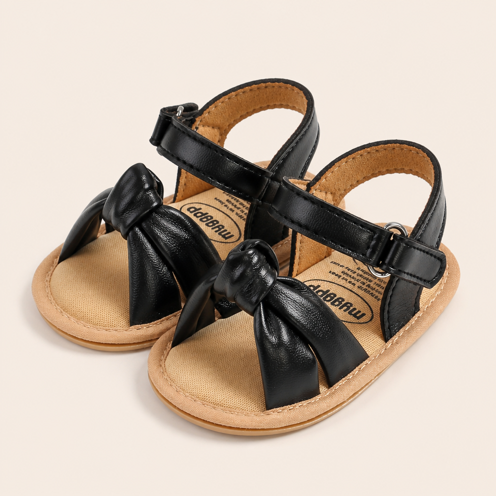 Wide Bow Strap Sandals