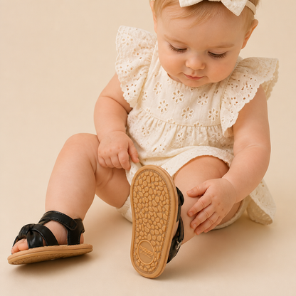 Wide Bow Strap Sandals