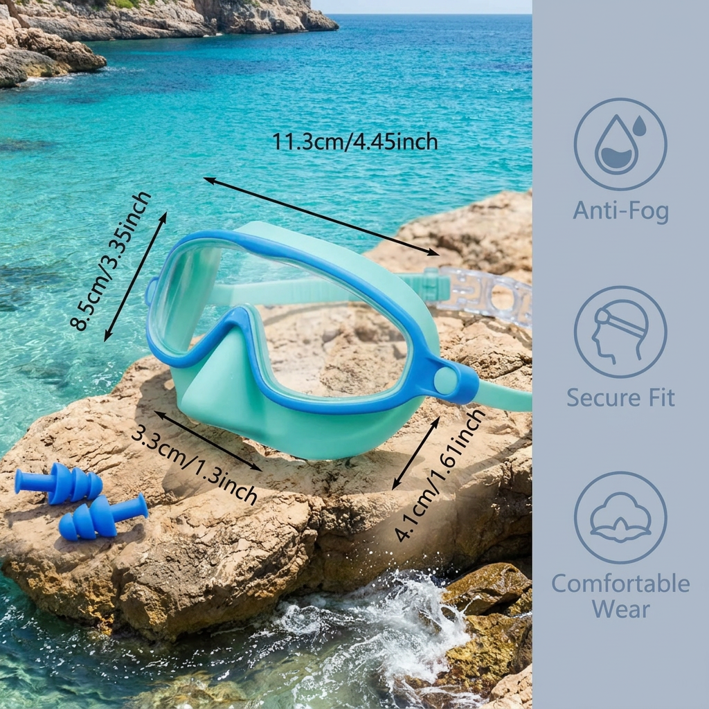 Practical Swimming Goggles for Kids – Anti-Fog, Secure Fit & Comfortable Wear