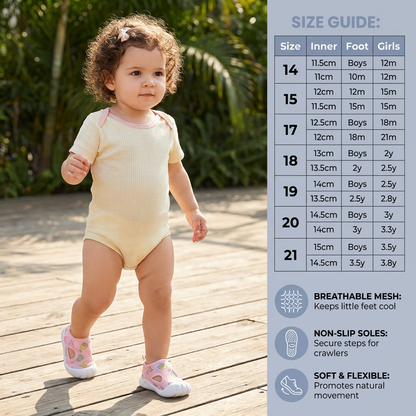 Summer Baby Sandals with Non-slip soles and Breathable Material