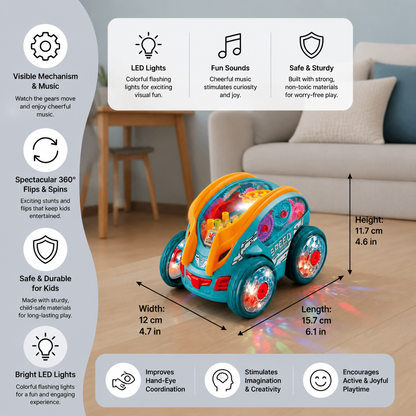 Light-up Tumble Toy Car