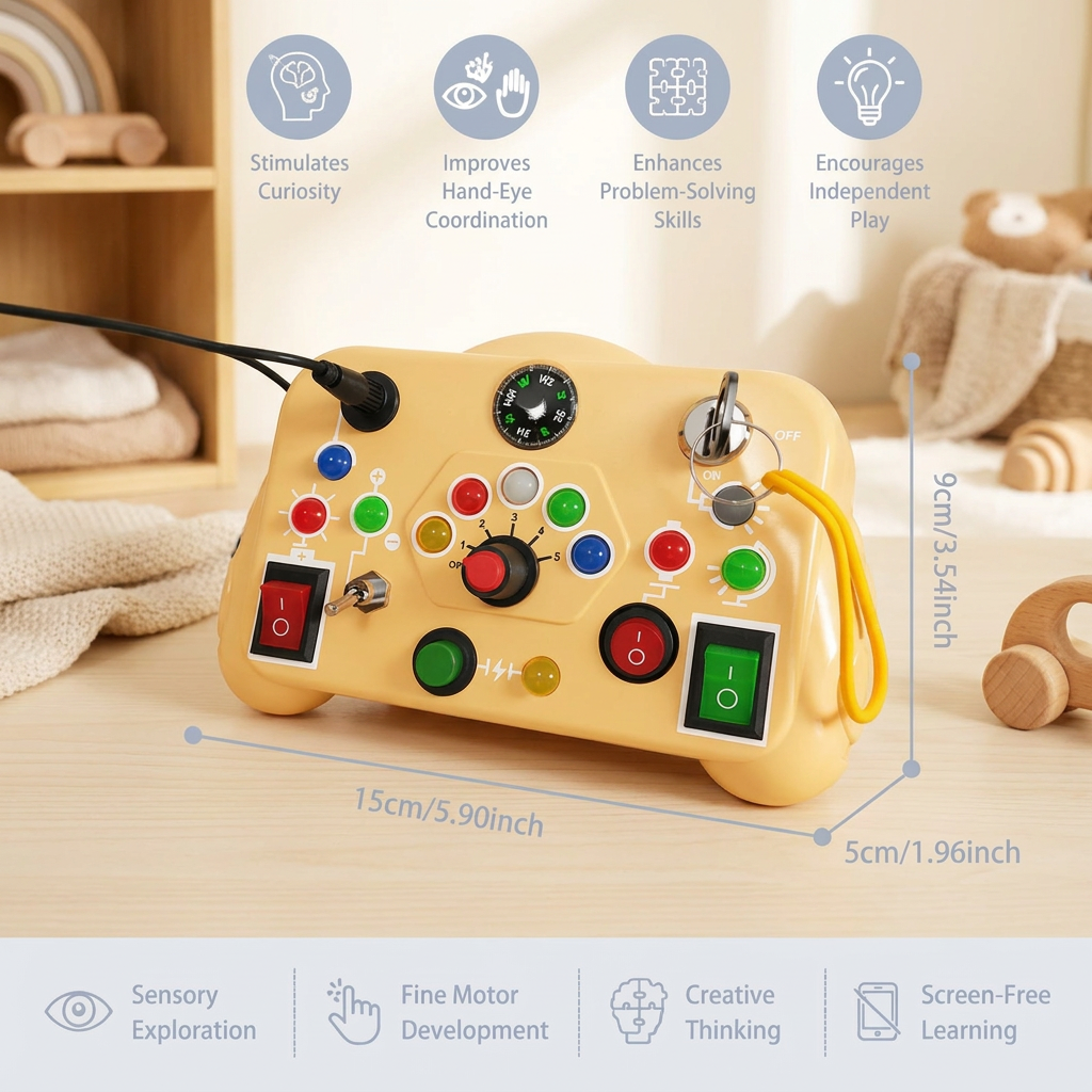 Montessori Activity Toy for Kids – Educational Game to Support Motor Skills, Understanding & Creativity