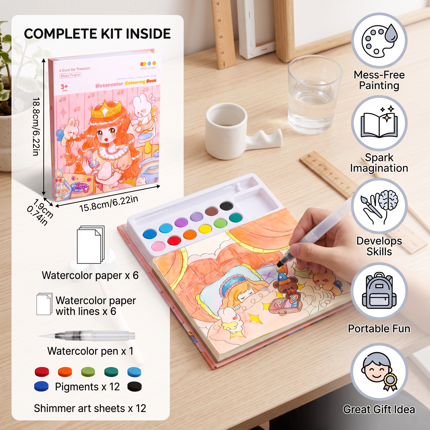 All-in-One Watercolour Painting Book