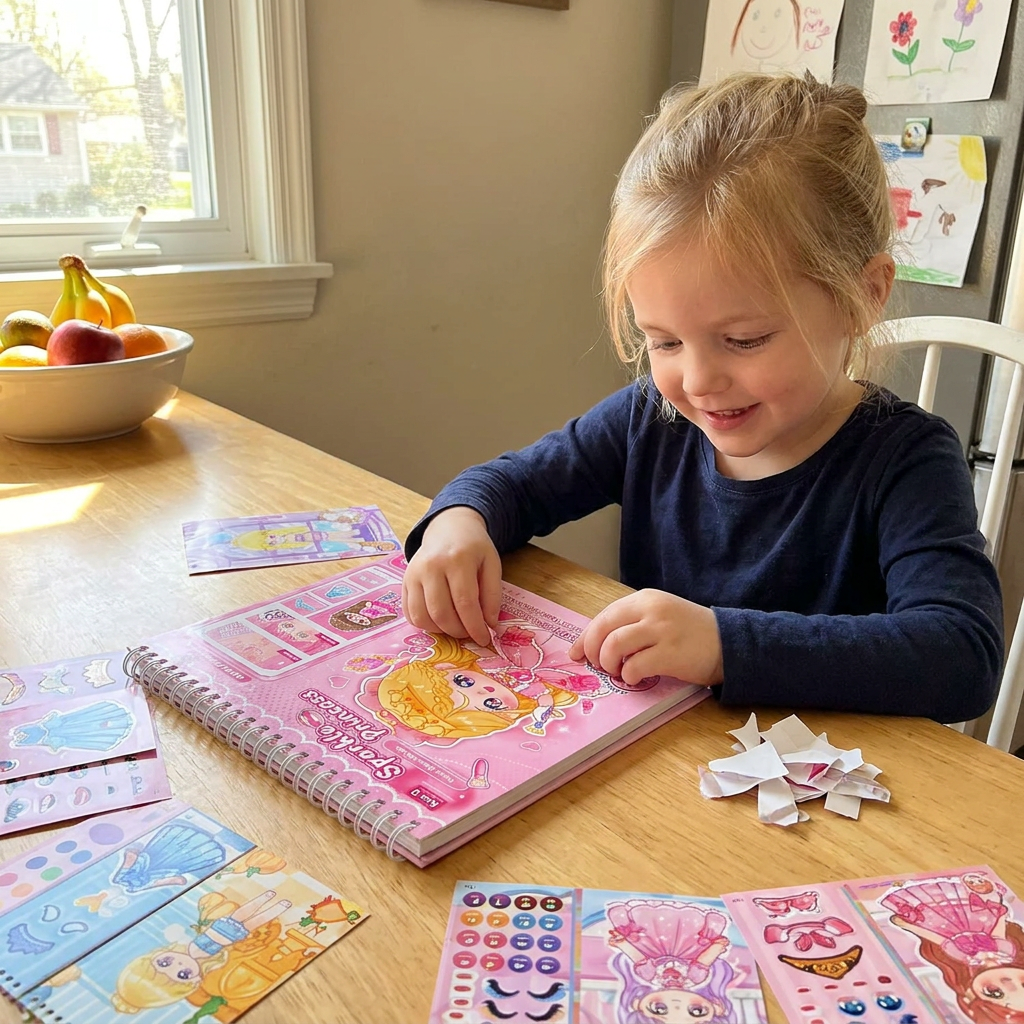 Princess Dress-Up Sticker Activity Book