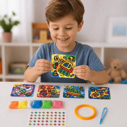 DIY Clay Sticker Art & Craft Kit for Kids