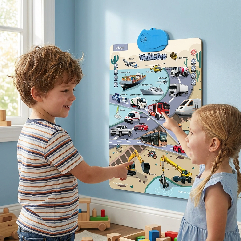 Talking English learning board for children
