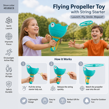 Flying Propeller Toy with String Starter