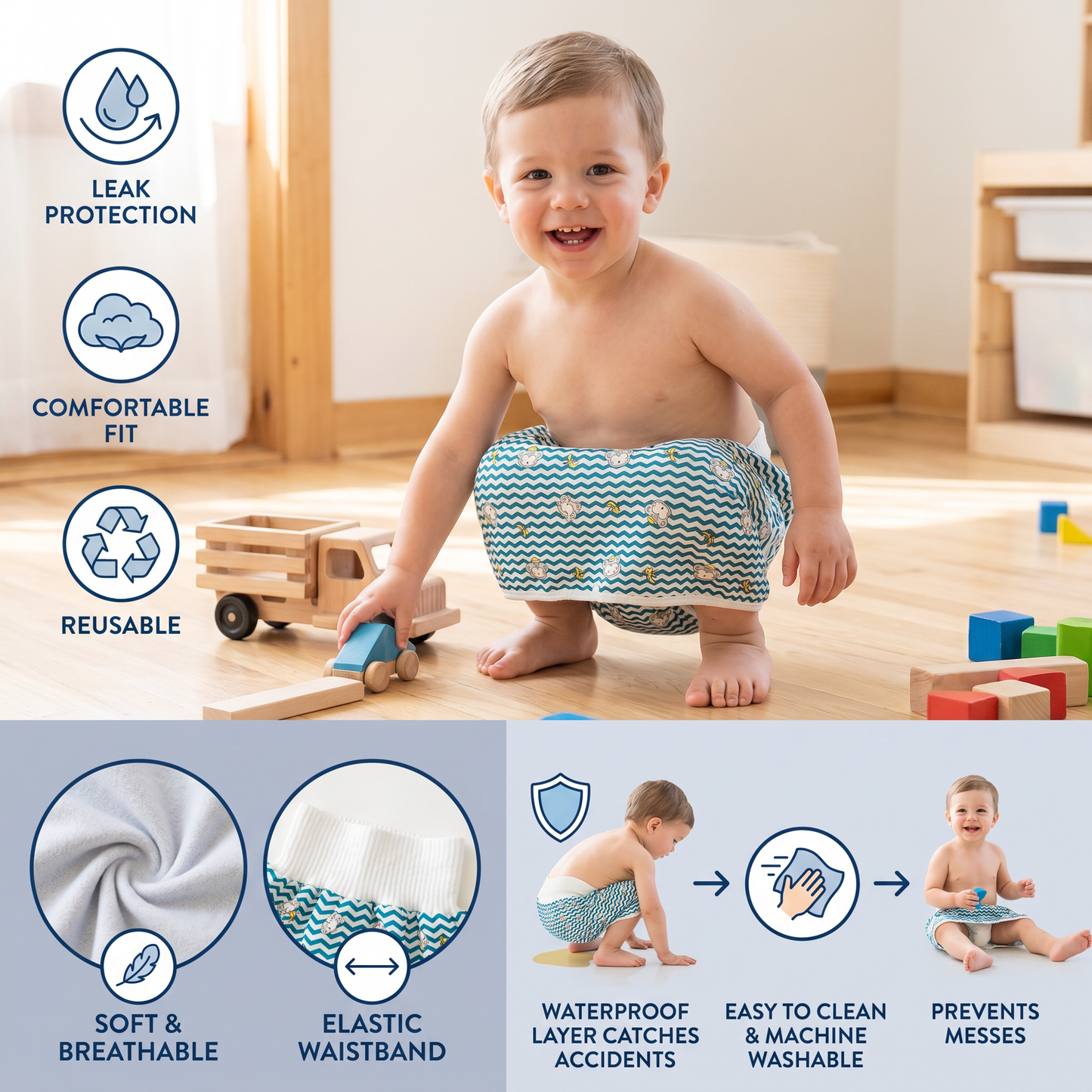 Waterproof Baby Potty Training Pants