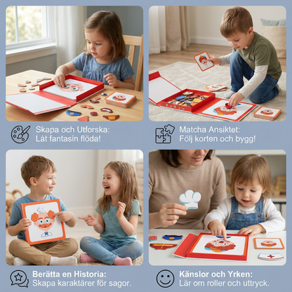 Educational facial expression learning puzzle for children
