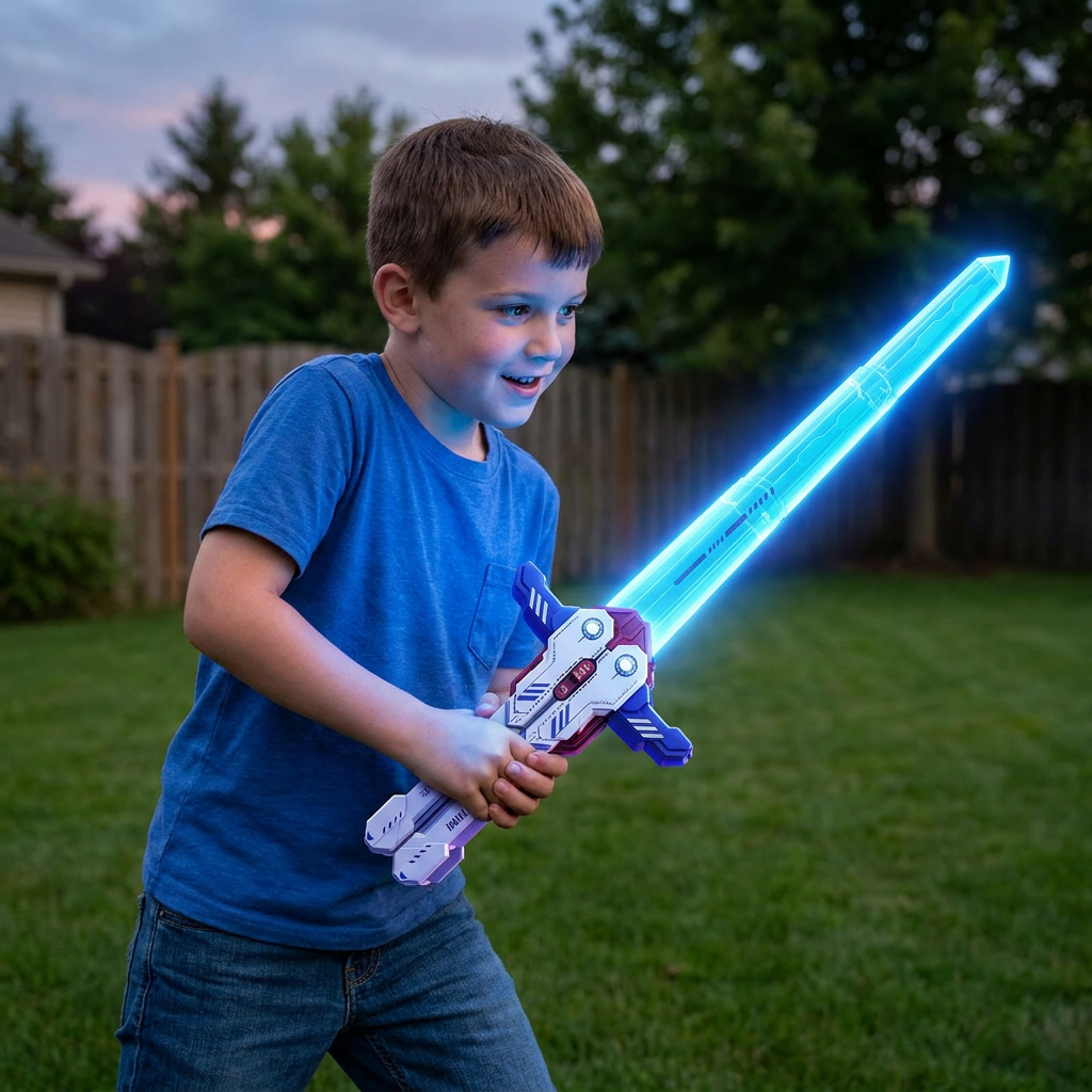 Glowing Telescopic Butterfly Sword Toy
